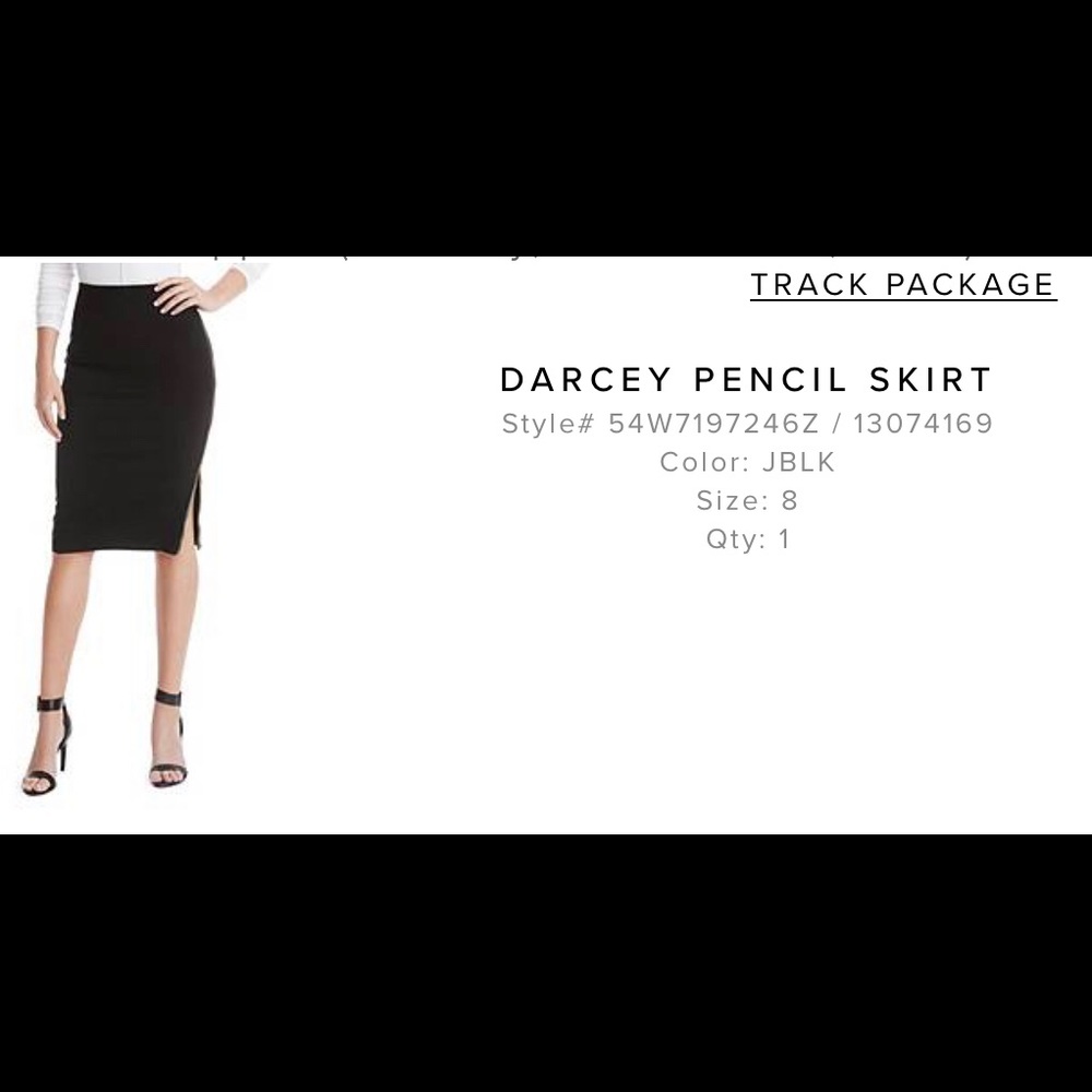 Marciano by Guess Darcey Pencil Skirt | High Waist Slitted Bodycon | Sz 8